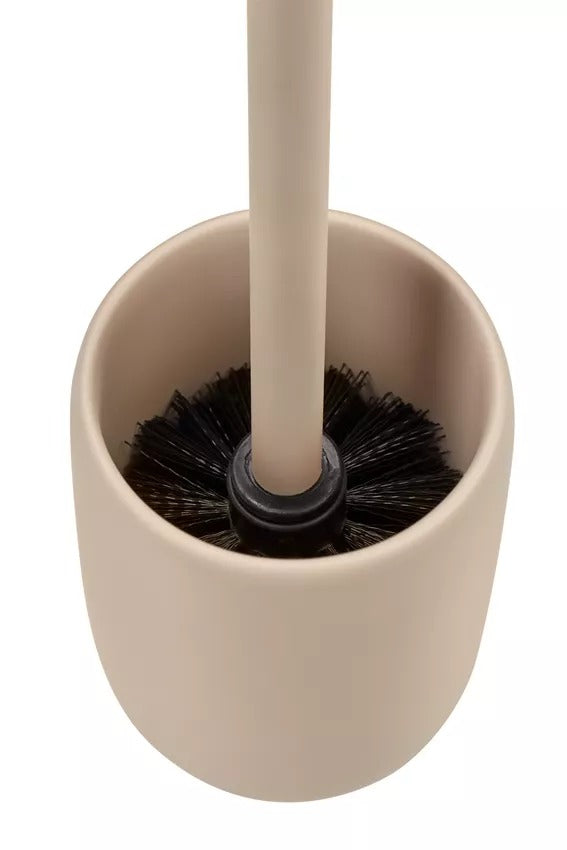 Diaqua Toilettenbürsten-Set – Polyresin, beige, einfach zu reinigen, H 36 cm, Ø 9,5 cm