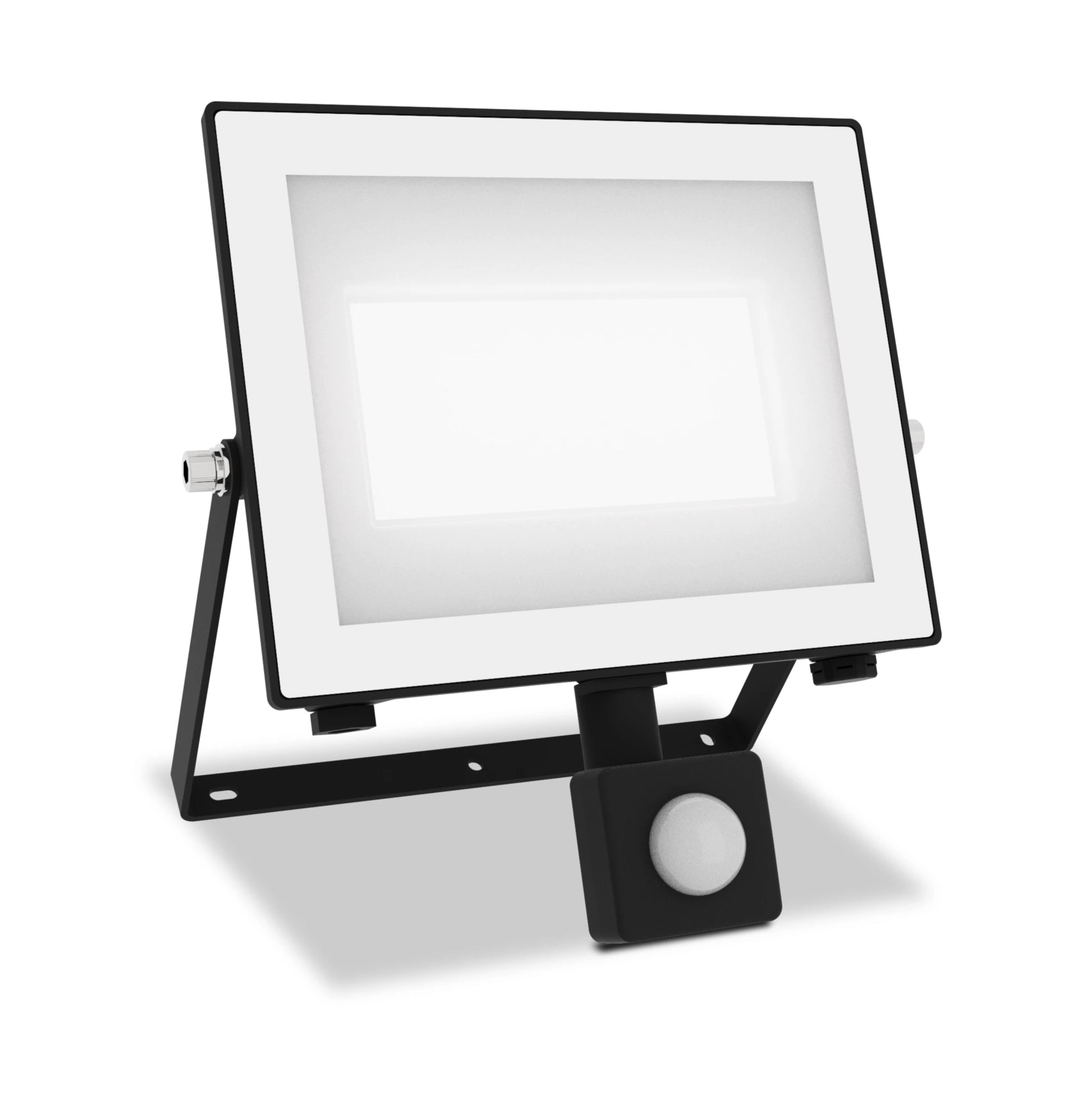 Philips by Signify Philips Aussenwandleuchte – Kaltweiss, 5000 K, IP65, Netzbetrieb, mit Bewegungsmelder, Schwarz, Aluminium