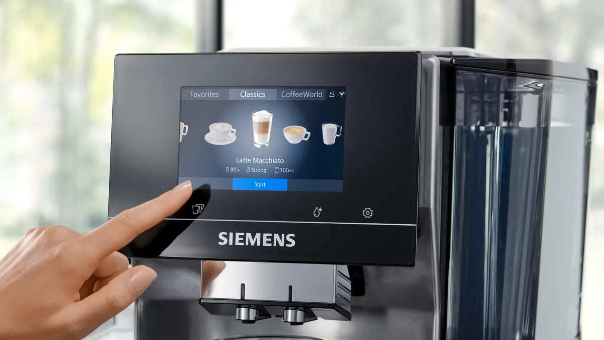Siemens EQ700 TQ717D03 Kaffeevollautomat – 19 bar, 2,4 l, 320 g, Keramik-Mahlwerk, Edelstahl