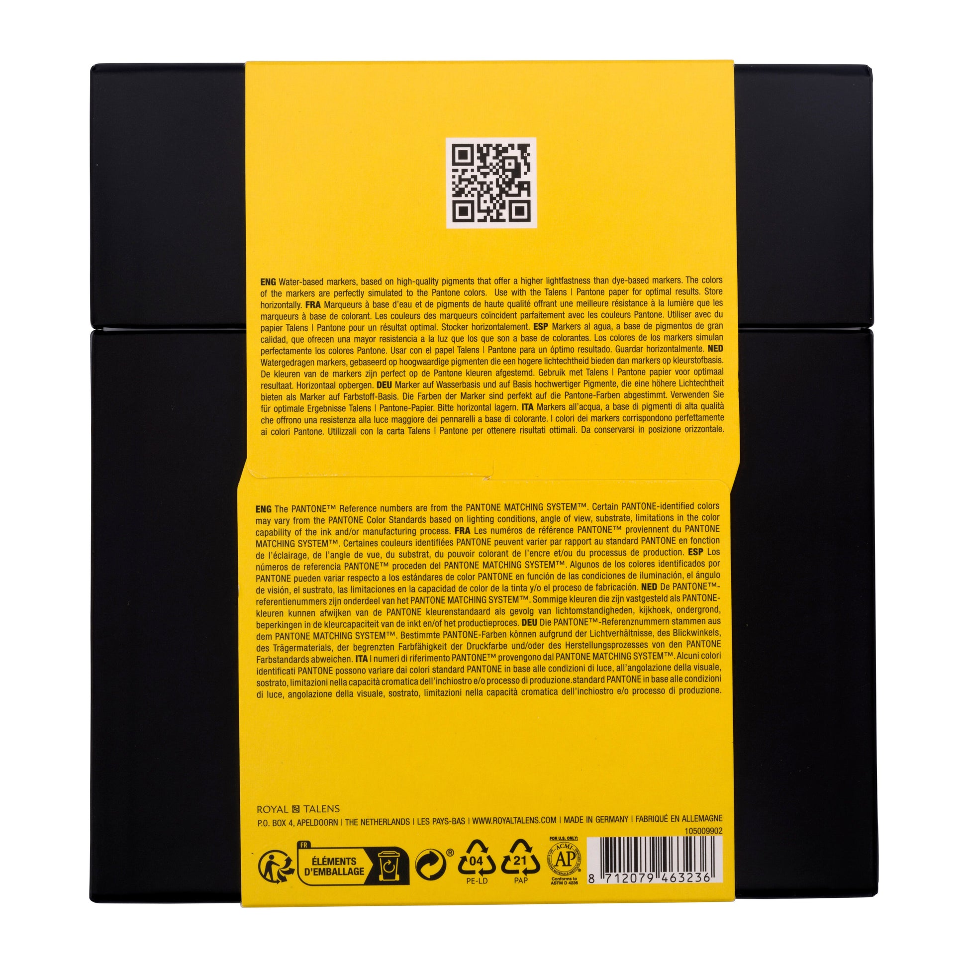 Talens Non-Permanent Marker Pantone – Gelb – 9er-Set