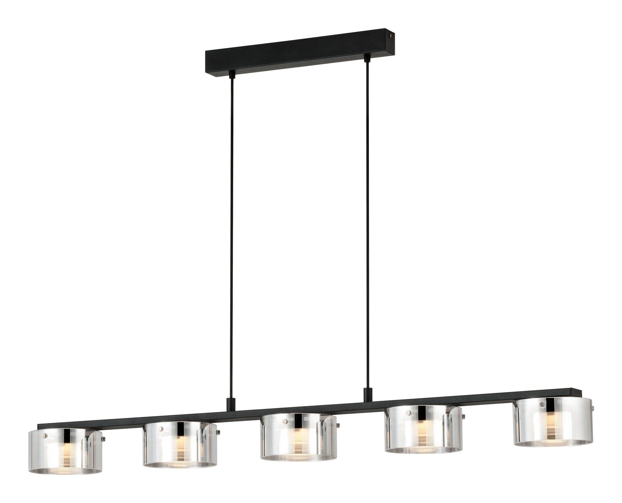 EGLO LED-Pendelleuchte COPILLOS – 15 × 116 × 150 cm, 3750 lm, 27 W, 3000 K, dimmbar, silber