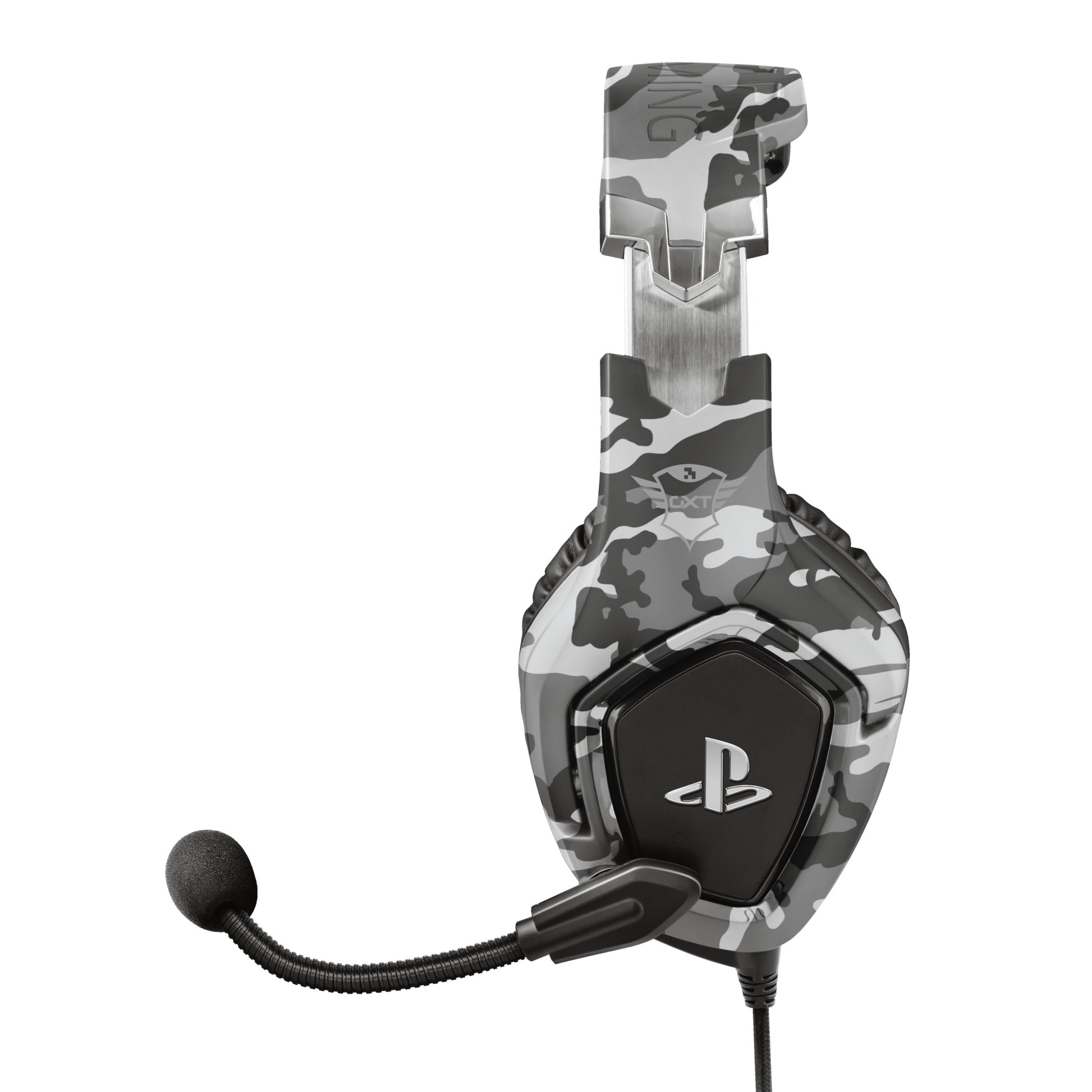 Trust GXT 488 Forze-G Gaming-Headset – Over-Ear, Stereo, Kabelgebunden, 3,5 mm Klinke, für PS4, Grau