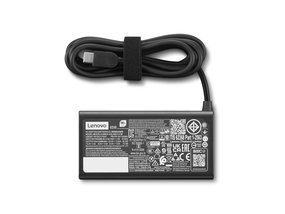Lenovo 4X21S91187 Netzteil 65 W – 20 V – für Lenovo – schwarz