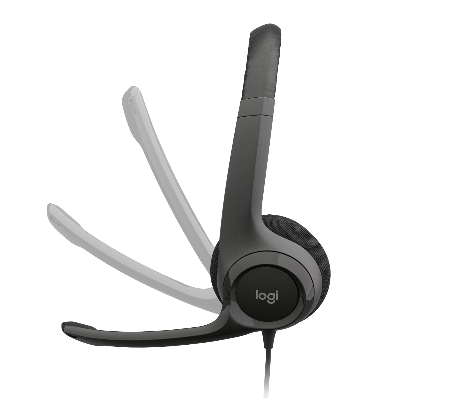 Logitech H390 Office-Headset – On-Ear, Stereo, Kabel, USB-A, Schwarz