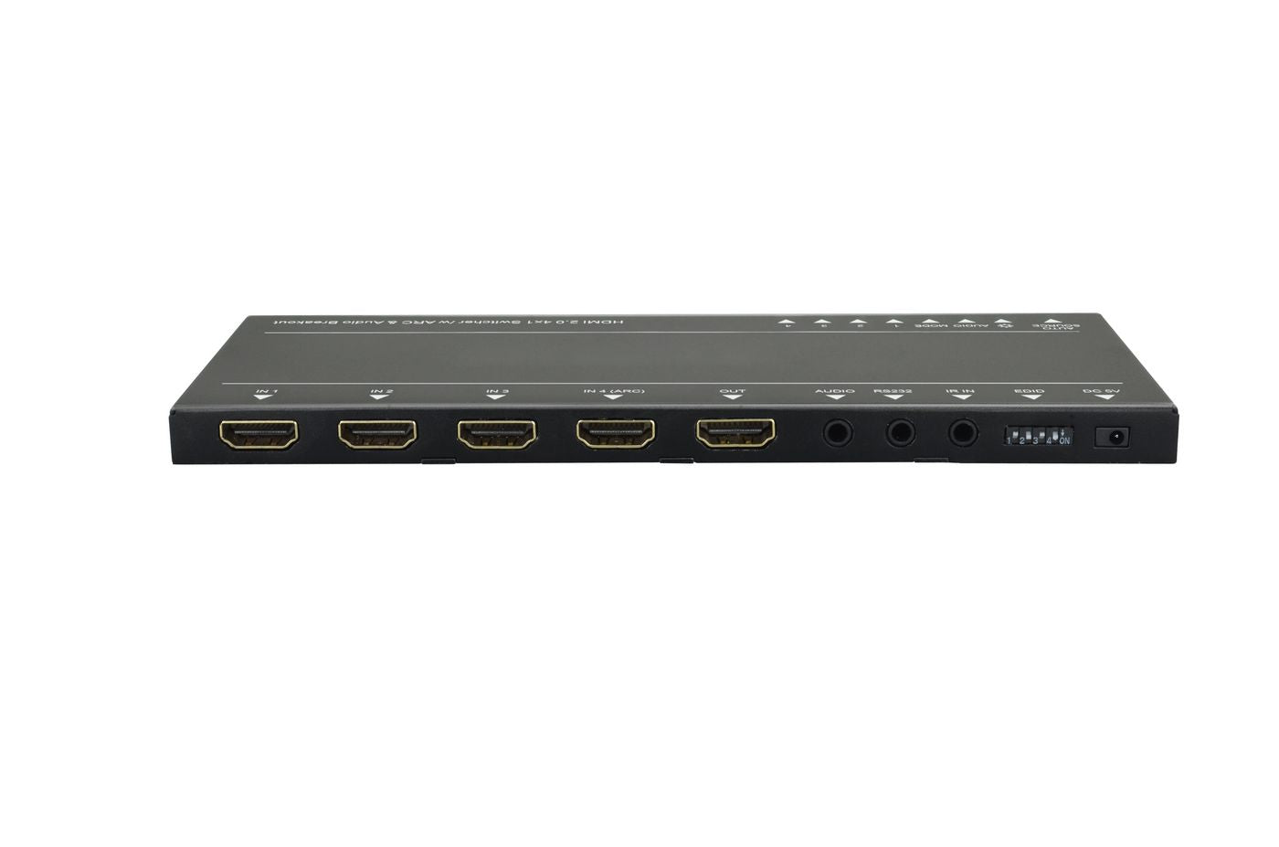 Vivolink HDMI-Switch 4×1, 4K, Audio-Extraktor, RS-232