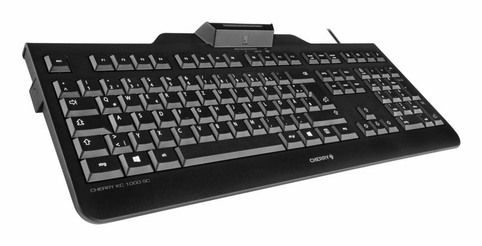 CHERRY KC 1000 SC – Tastatur, kabelgebunden (USB-A), US-Layout (EN) – für Windows & Linux