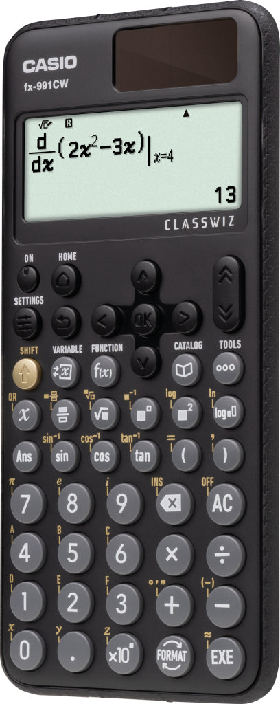 Casio Taschenrechner FX-991CW – 12-stellig, LCD, Batterie, Schwarz, 77×107×162 mm