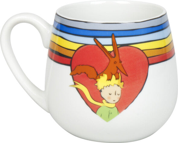 Könitz Porzellan Könitz Kaffeebecher Der kleine Prinz Regenbogen – 420 ml, Ø 8,2 cm, Porzellan