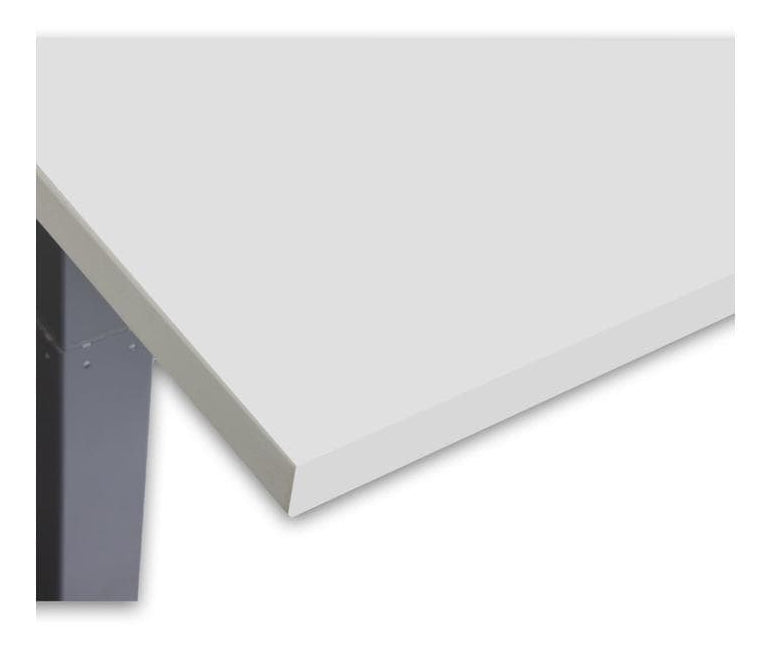 Contini ET225E – Elektrischer Sitz-/Steh-Tisch, 200 × 90 cm, Höhe 64,5–130 cm, 2 Motoren, 100 kg, Grau