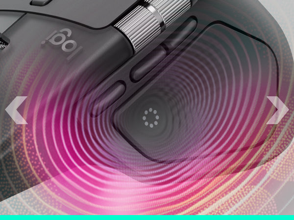Logitech MX Master 4 for Business Business-Maus – kabellos, 8 Tasten, 8'000 dpi, für Rechtshänder, graphit