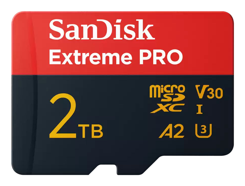 SanDisk Extreme Pro microSDXC – 2 TB, UHS‑I, inkl. Adapter