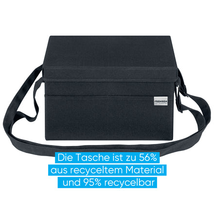Franken Moderationstasche – Zubehör-Set, grau, 355 × 230 × 200 mm