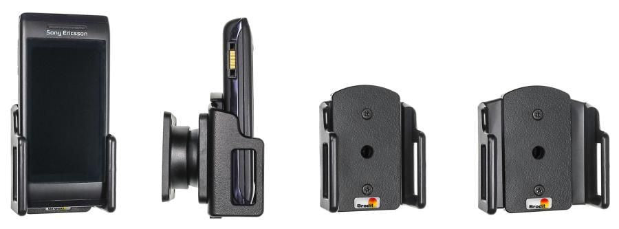 Brodit Passiver Halter mit Neigung – Auto-Halterung (passiv) – drehbar – 49–63 mm – Schwarz