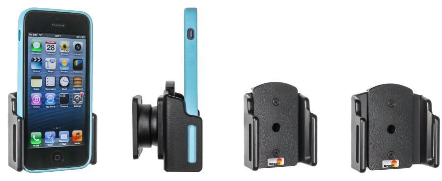 Brodit Auto-Halterung, passiv – für iPhone 5 – Schwarz