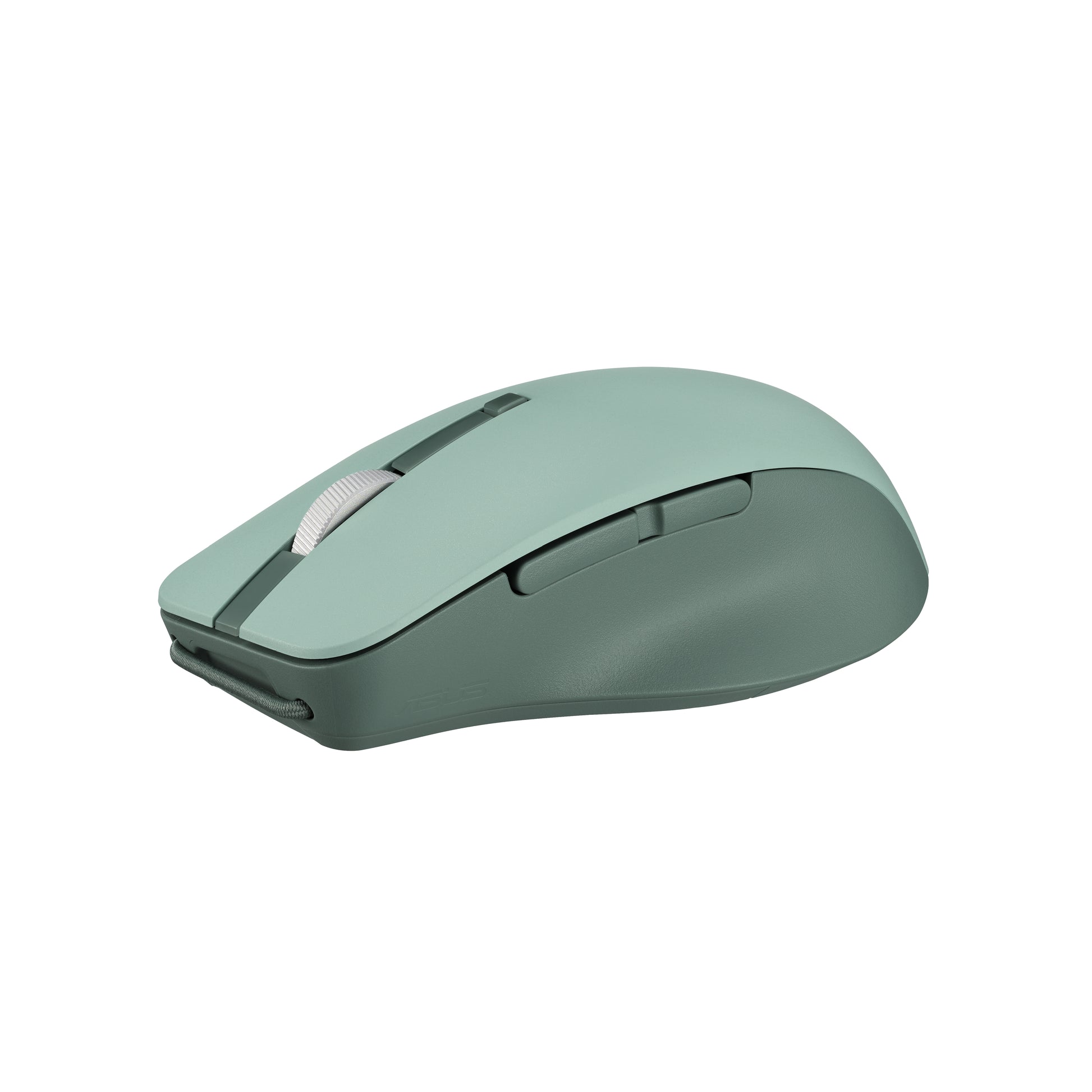 ASUS Smarto MD200 Silent Plus – Maus – Kabellos (Bluetooth/2,4 GHz), 4200 DPI, beidhändig, Grün