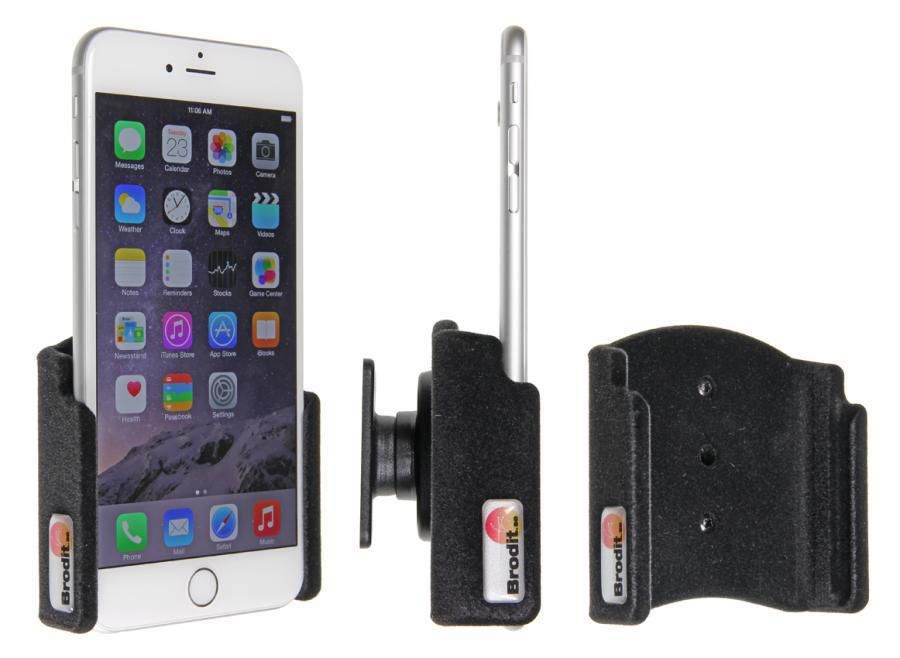Brodit Auto-Halterung, passiv, neigbar – für iPhone 6 Plus – Schwarz, ABS