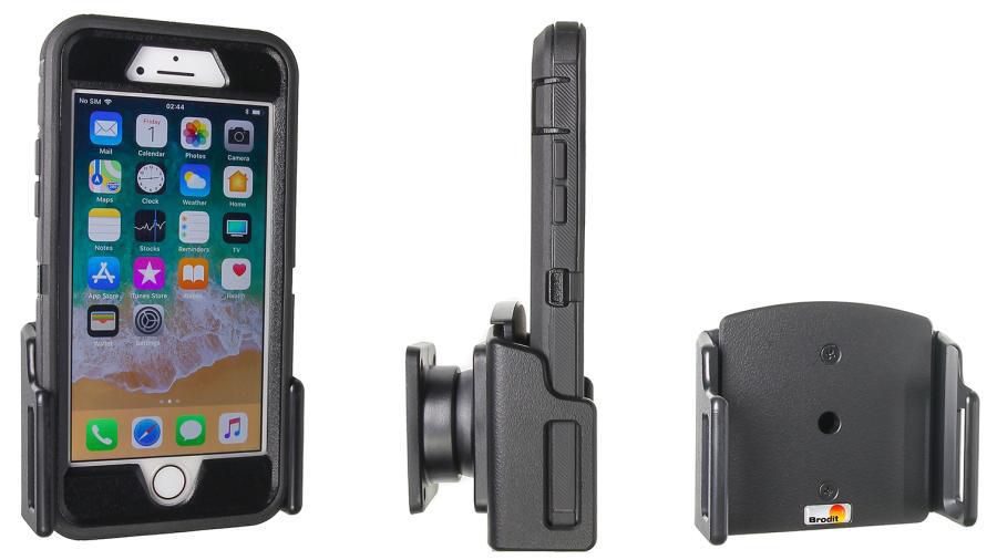 Brodit Auto-Halterung, passiv, neigbar – für iPhone 6/6S – Schwarz, Kunststoff