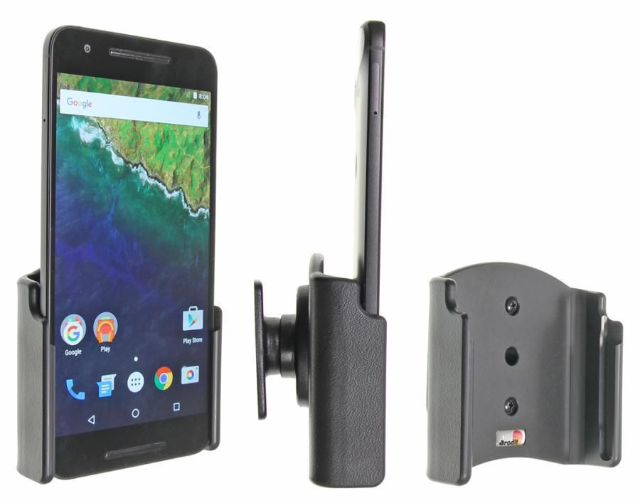 Brodit Auto-Halterung (passiv) – neigbar, drehbar – Schraubbefestigung, für Nexus 6P – Schwarz