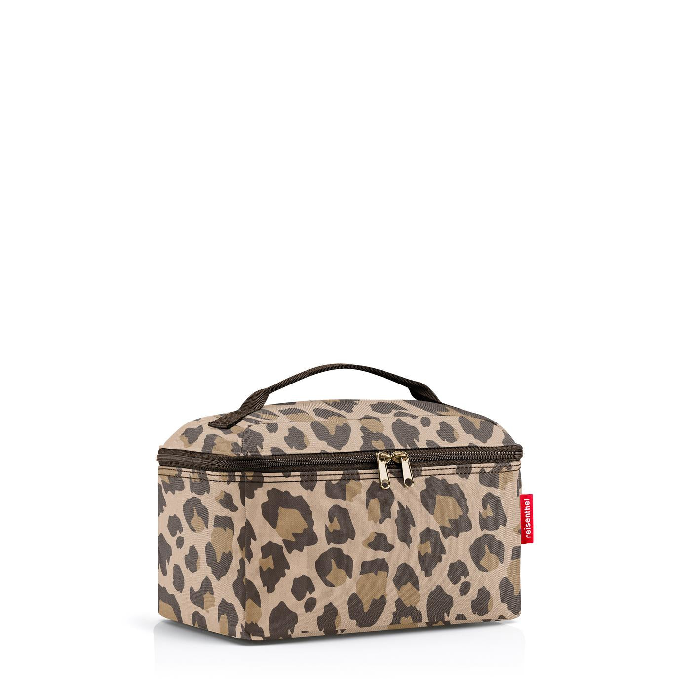 Reisenthel Necessaire Beautycase – 4 l – braun, Polyester, Leo Macchiato – 1 Stk.