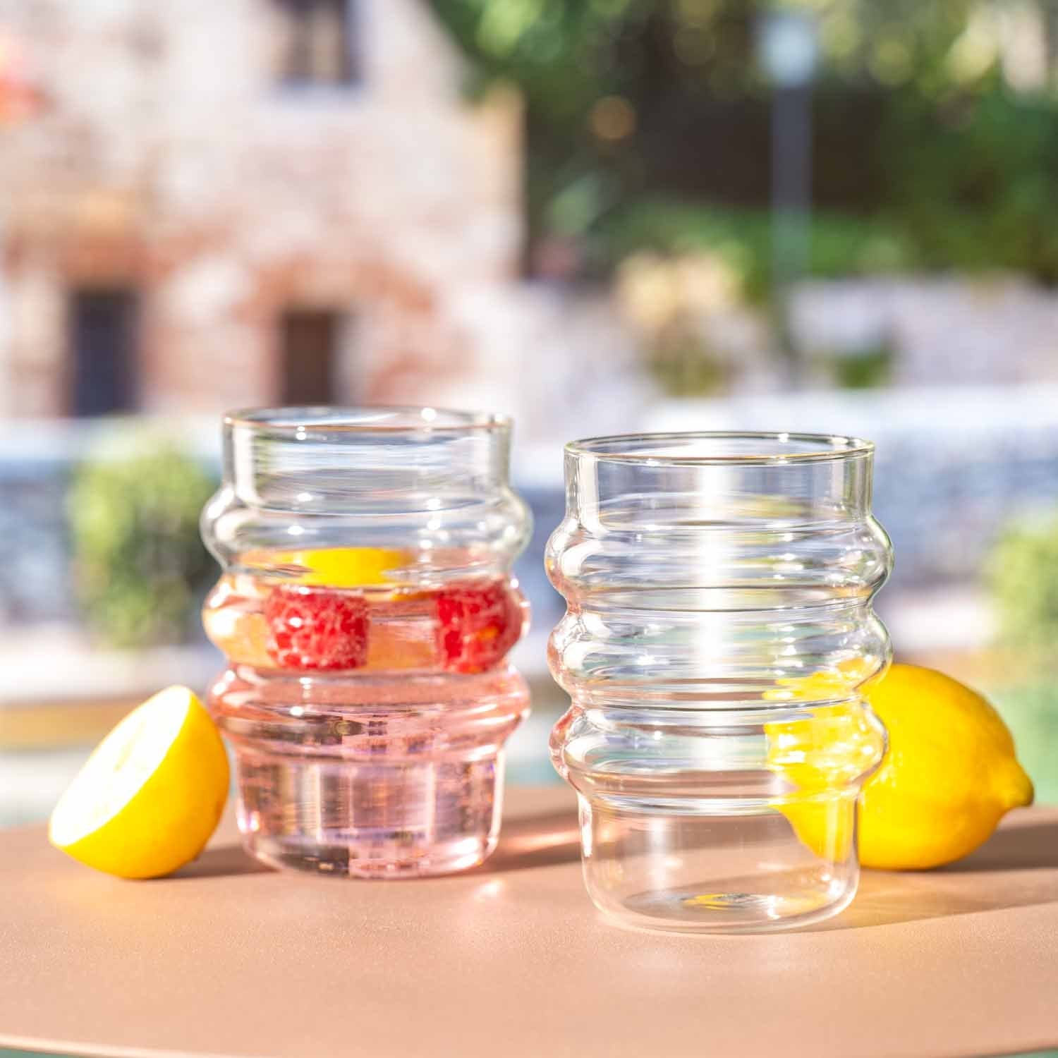 LEONARDO Trinkglas – 2er Set, 440 ml, Ø 7,4 cm, Borosilikatglas, Transparent, spülmaschinenfest