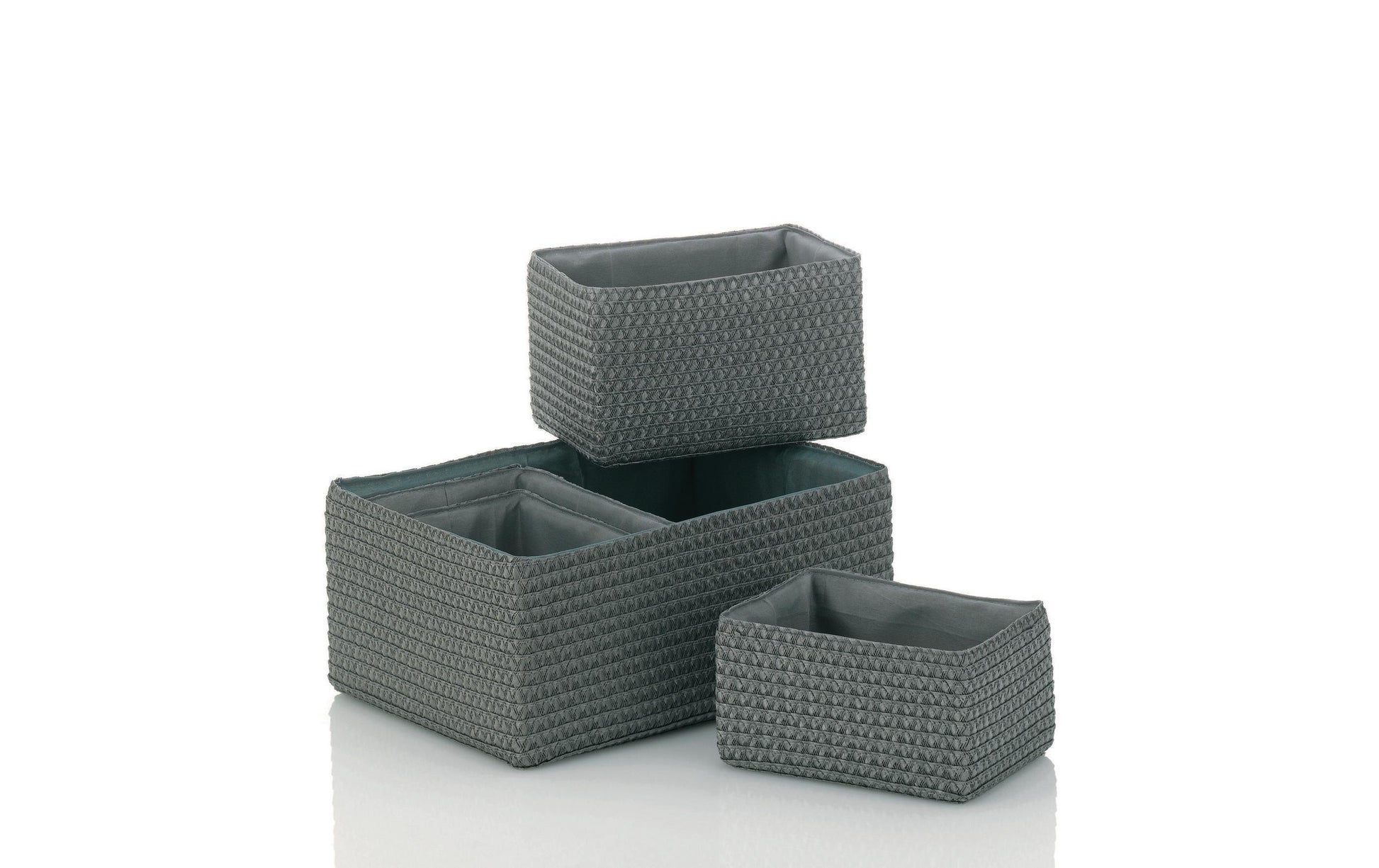 Kela Aufbewahrungskorb Set 5-teilig – Kunststoff – Grau – 250 × 350 × 150 mm