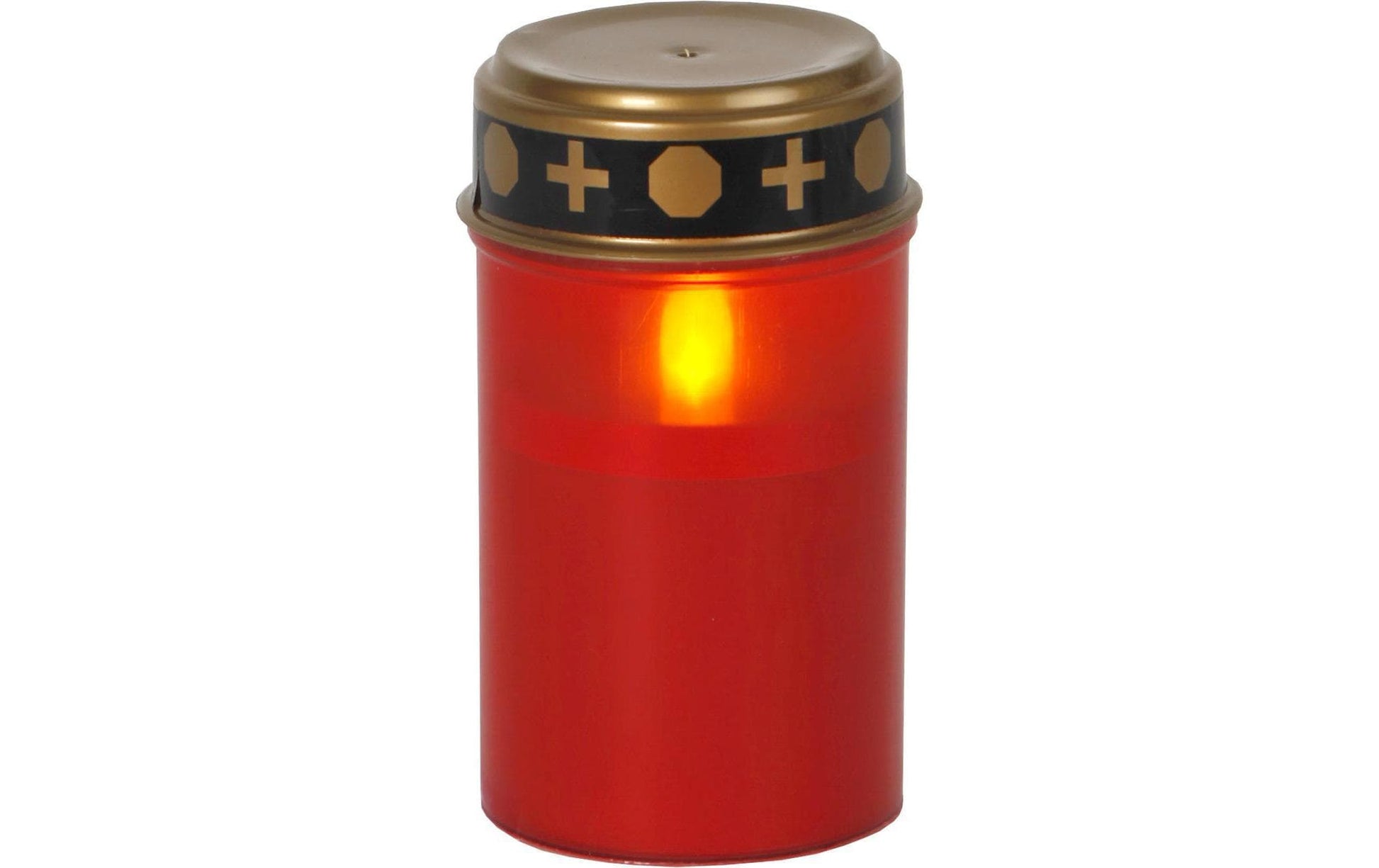 Star Trading Dekorative Aussenleuchte – Ø 7 cm – 0,06 W – Warmweiss – Batteriebetrieben – Timer – Rot – Kunststoff