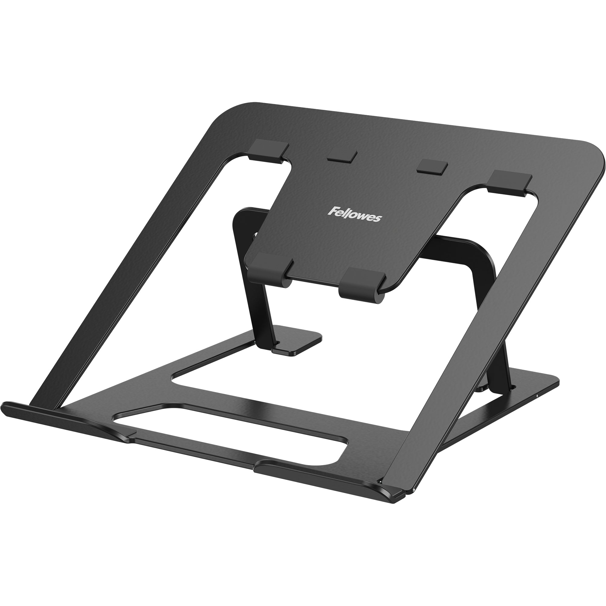 Fellowes Alumia Laptop-Ständer – bis 15", bis 5 kg, höhenverstellbar – Schwarz