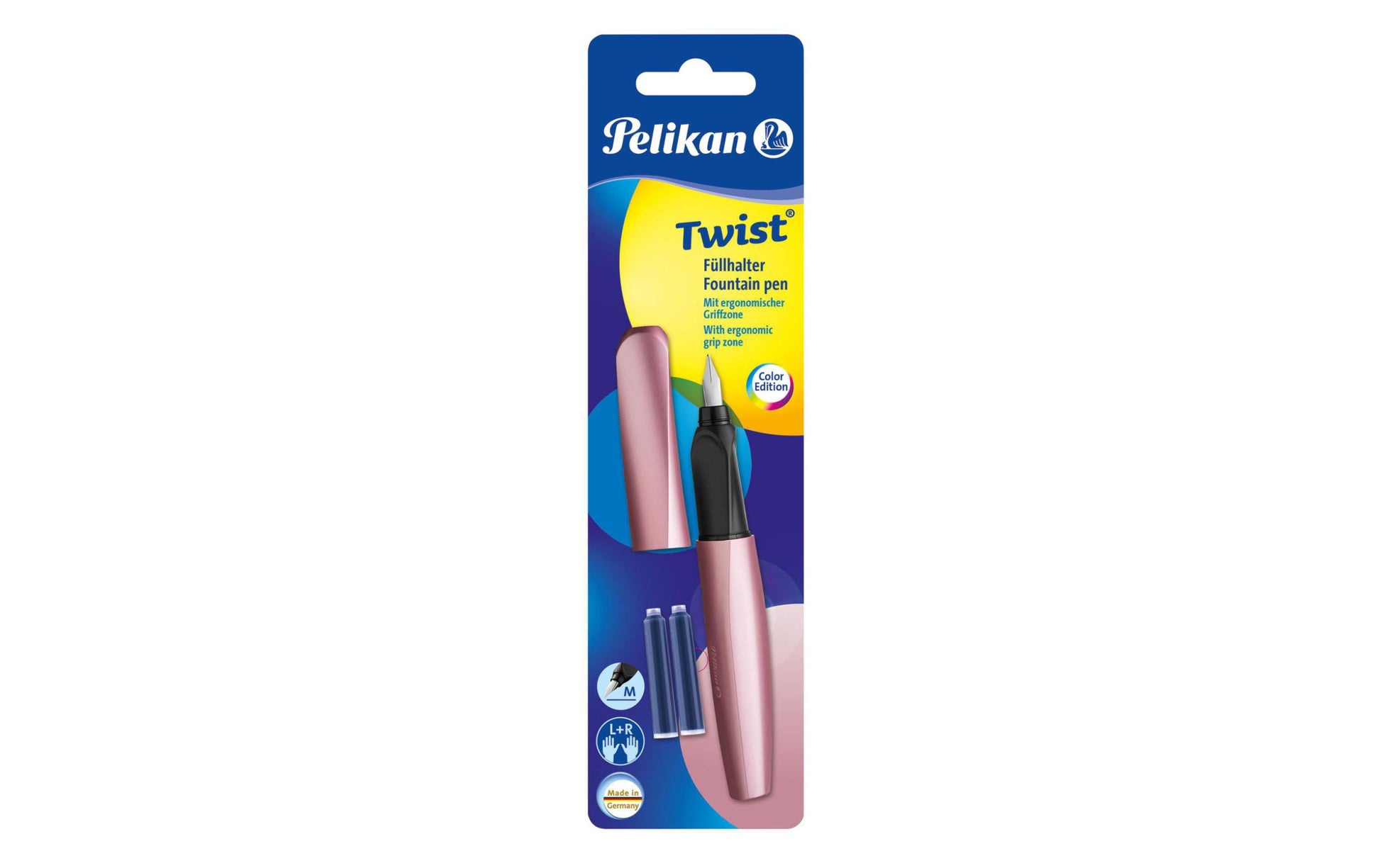 Pelikan Twist Girly Rose – Füllfederhalter – M – Rosé