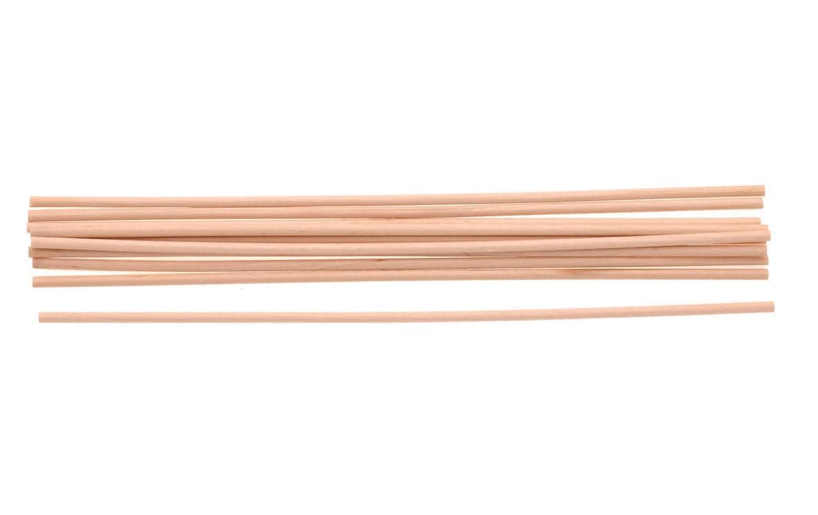 GLOREX Rundstab, Birke, Ø 6 mm × 50 cm, 10 Stk.