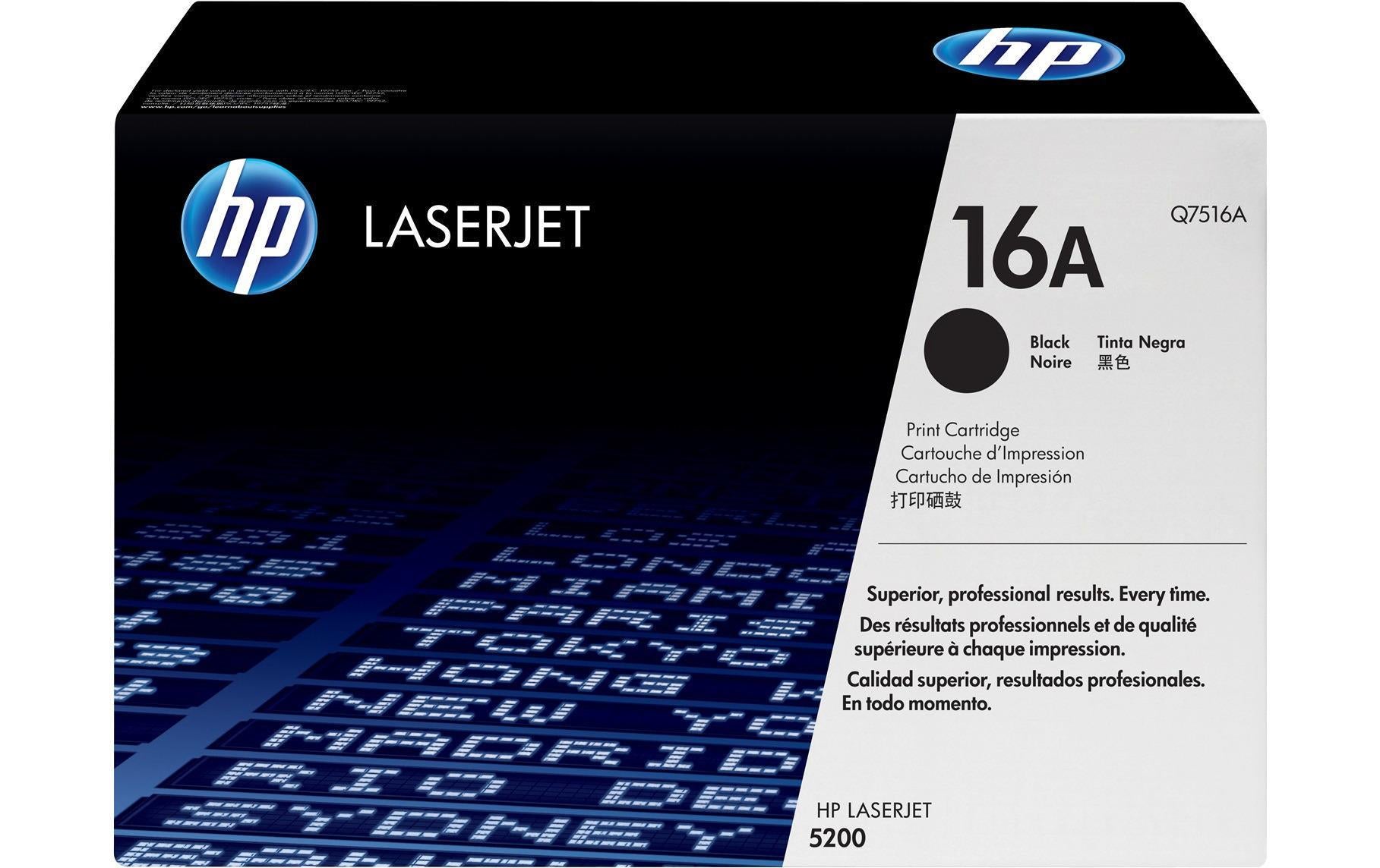 HP Toner 16A – schwarz, 12000 Seiten
