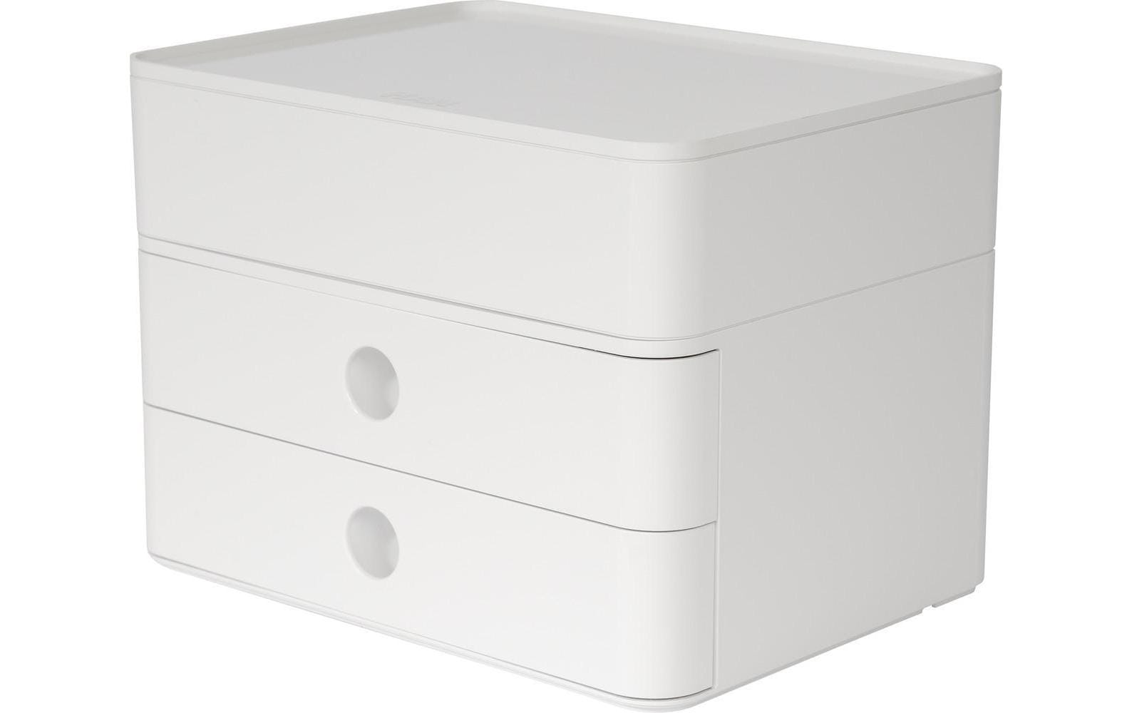 HAN Allison Smart-Box Plus Schubladenelement – 2 Schubladen, Weiss, ABS, B 260 × H 190 × T 195 mm