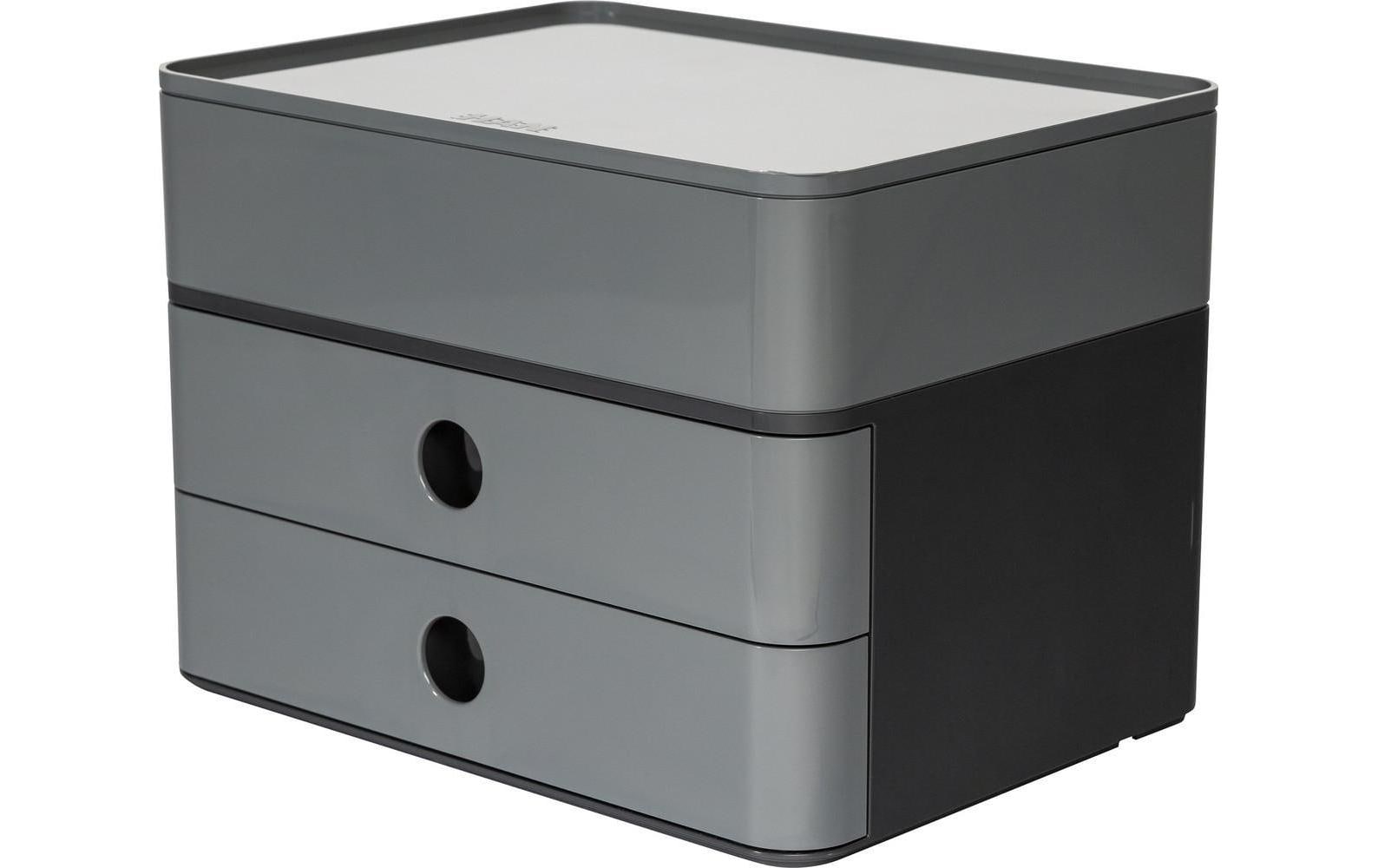 HAN Schubladenelement – schwarz/grau, ABS, B 260 × H 190 × T 195 mm
