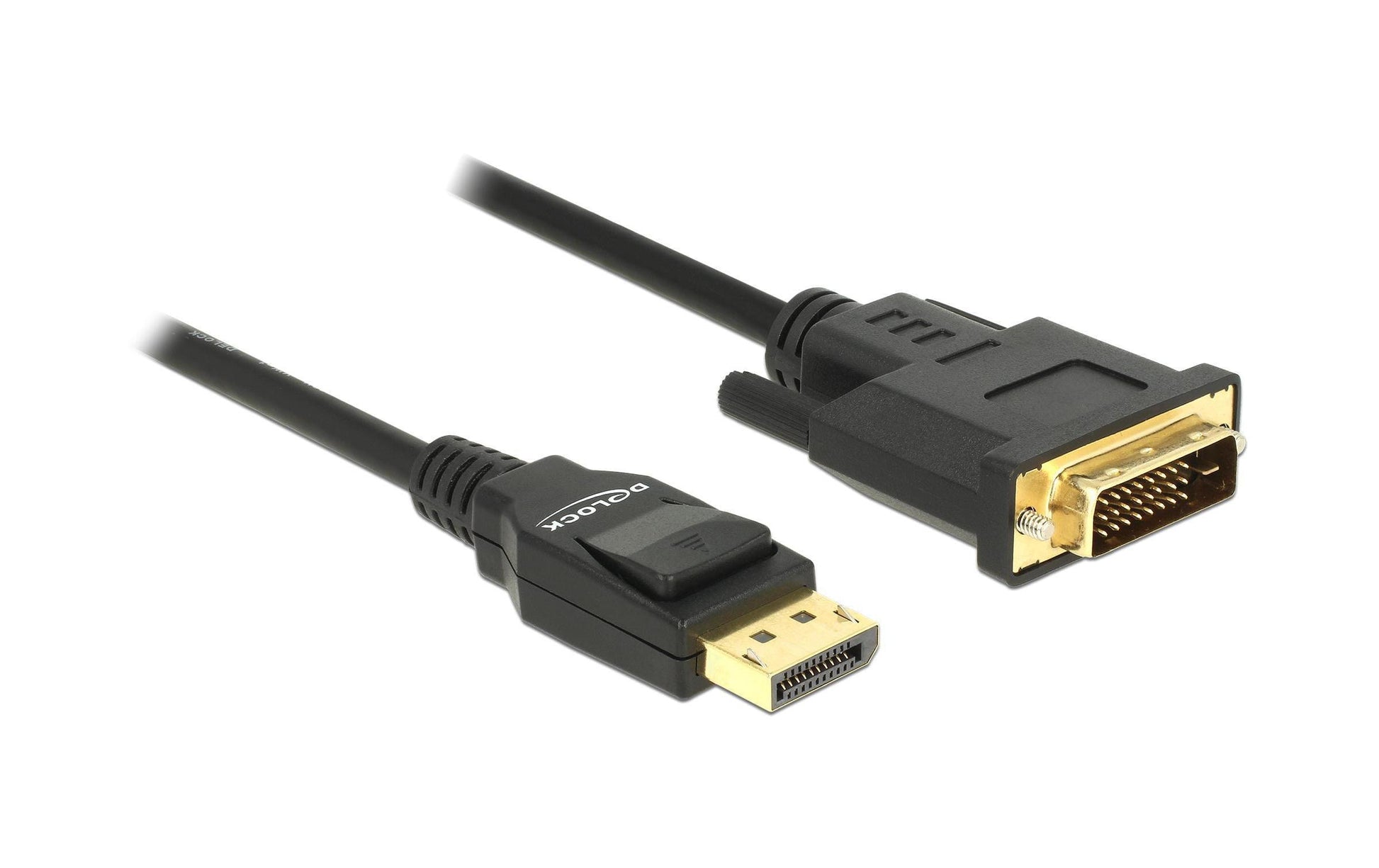 DeLOCK DisplayPort auf DVI-D Kabel DP 1.2 4K 60 Hz – 1 m