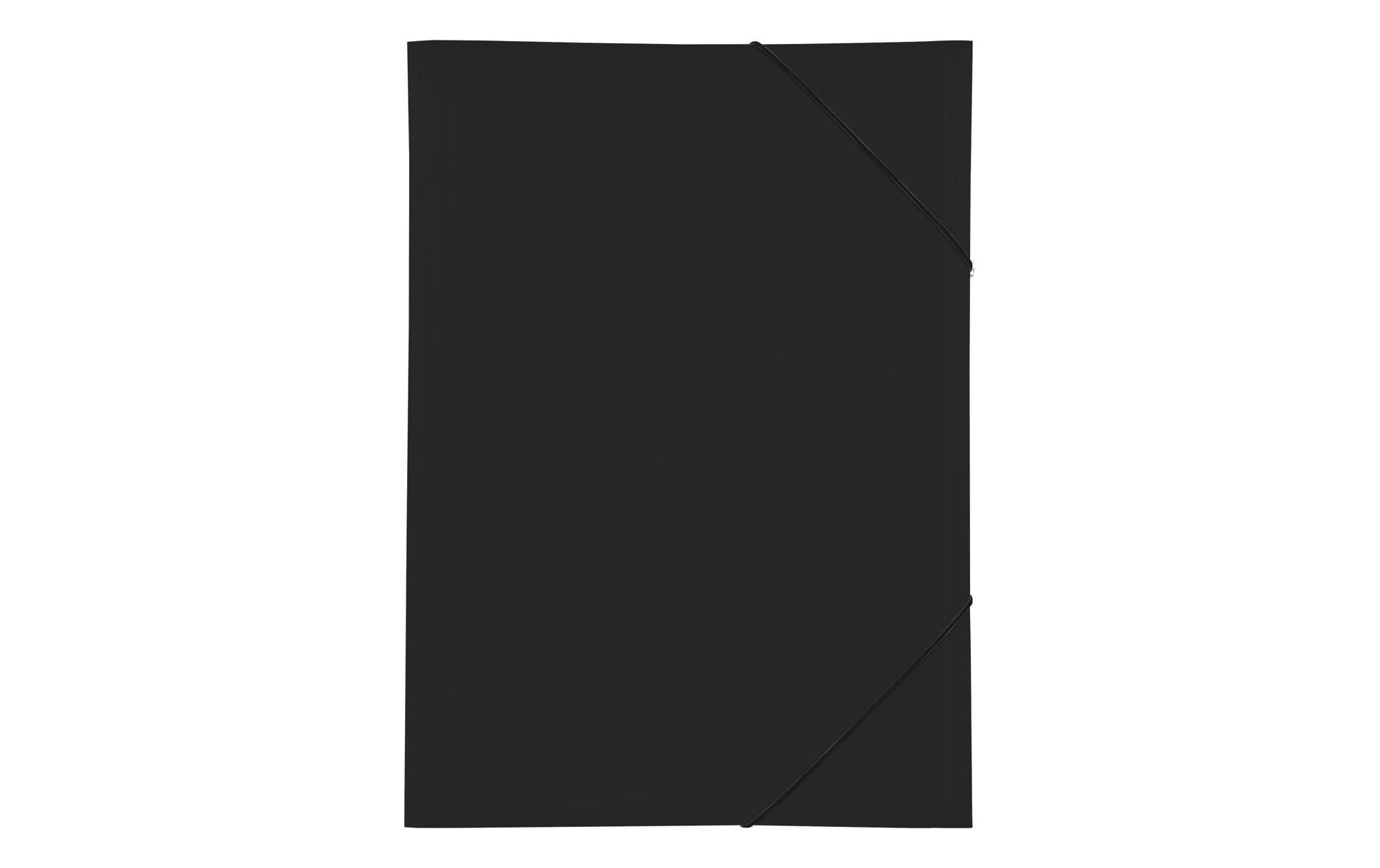 Pagna Gummibandmappe A3 – 3 Klappen, Polypropylen (PP), schwarz, 5 Stk.