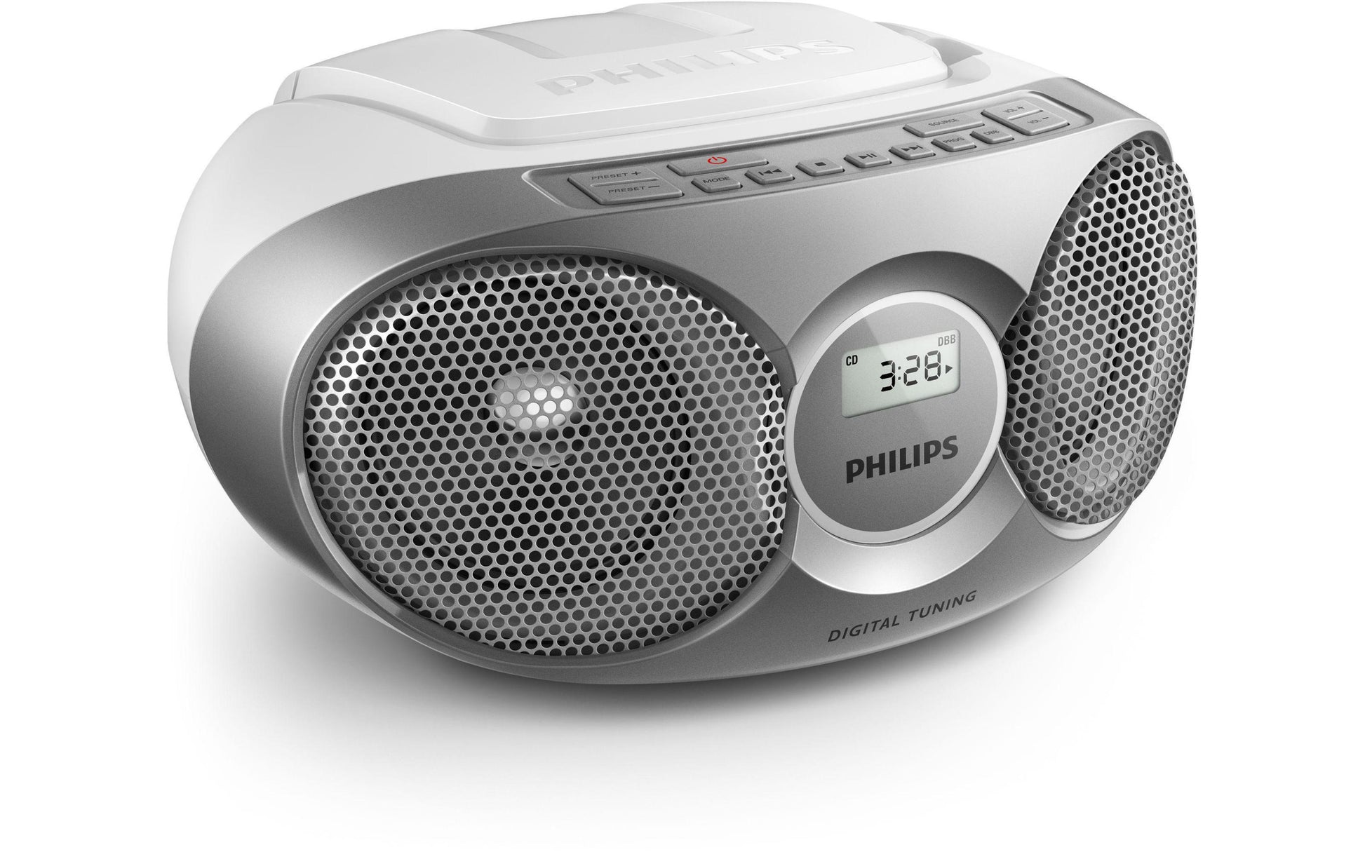 Philips AZ215S – CD-Player – Portabel – UKW, Akkubetrieb – Silber