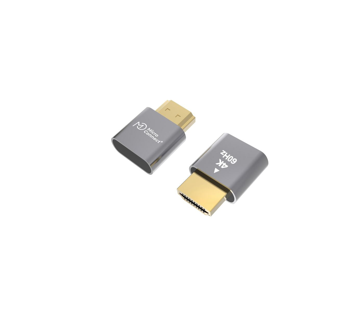 Microconnect Universal Virtual Emulator 4K Adapter – 4K (3840 × 2160) @ 60 Hz, HDMI 2.0, Grau