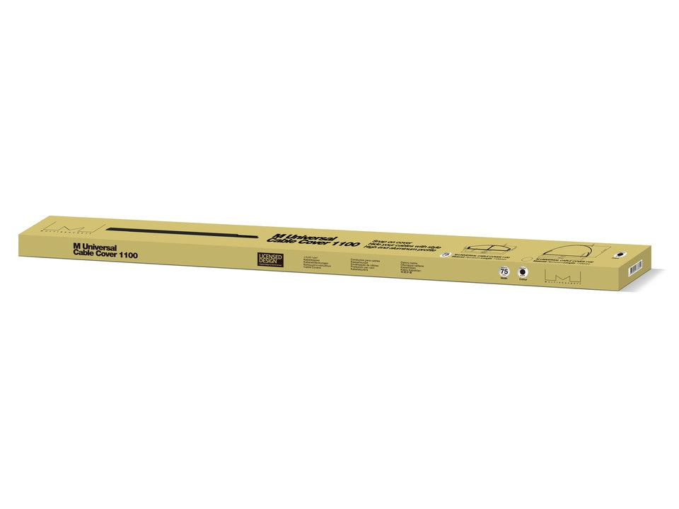 Multibrackets KKS 75-1100 Kabelbrücke – 1,1 m – Aussen 75×17 mm – Aluminium – Schwarz, 2 Kanäle