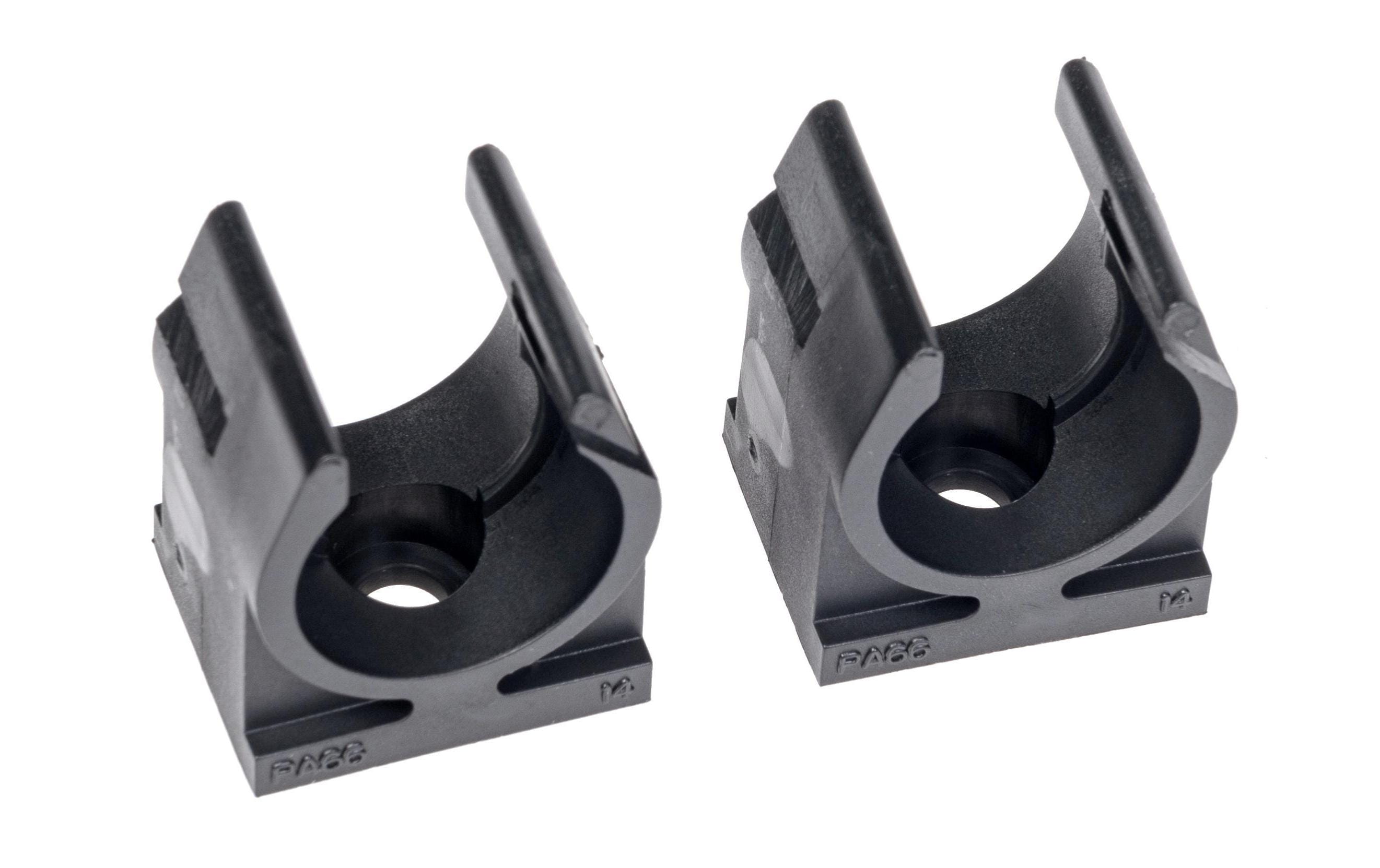 Plica Kabelhalter, Ø 18,7 mm, 10er-Pack – schwarz