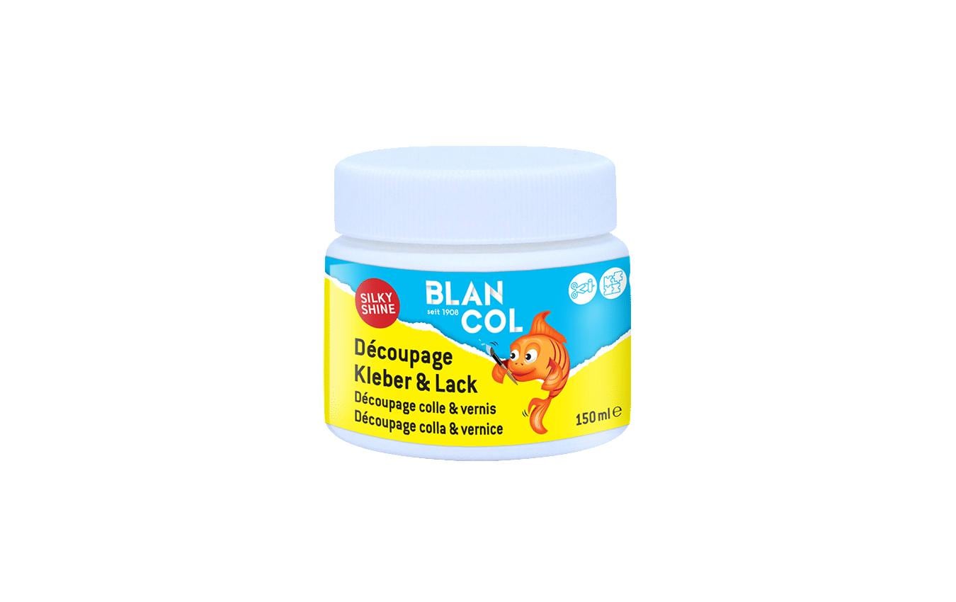 BLANCOL Bastelkleber – 150 ml – seidiger Glanz – trocknet transparent, lösungsmittelfrei