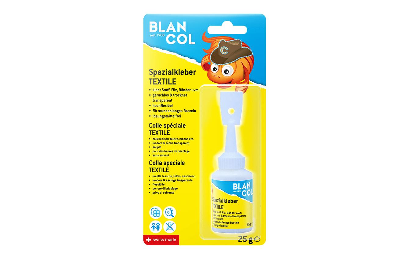 BLANCOL Bastelkleber – 25 g – weiss – trocknet transparent, auswaschbar – zum Basteln