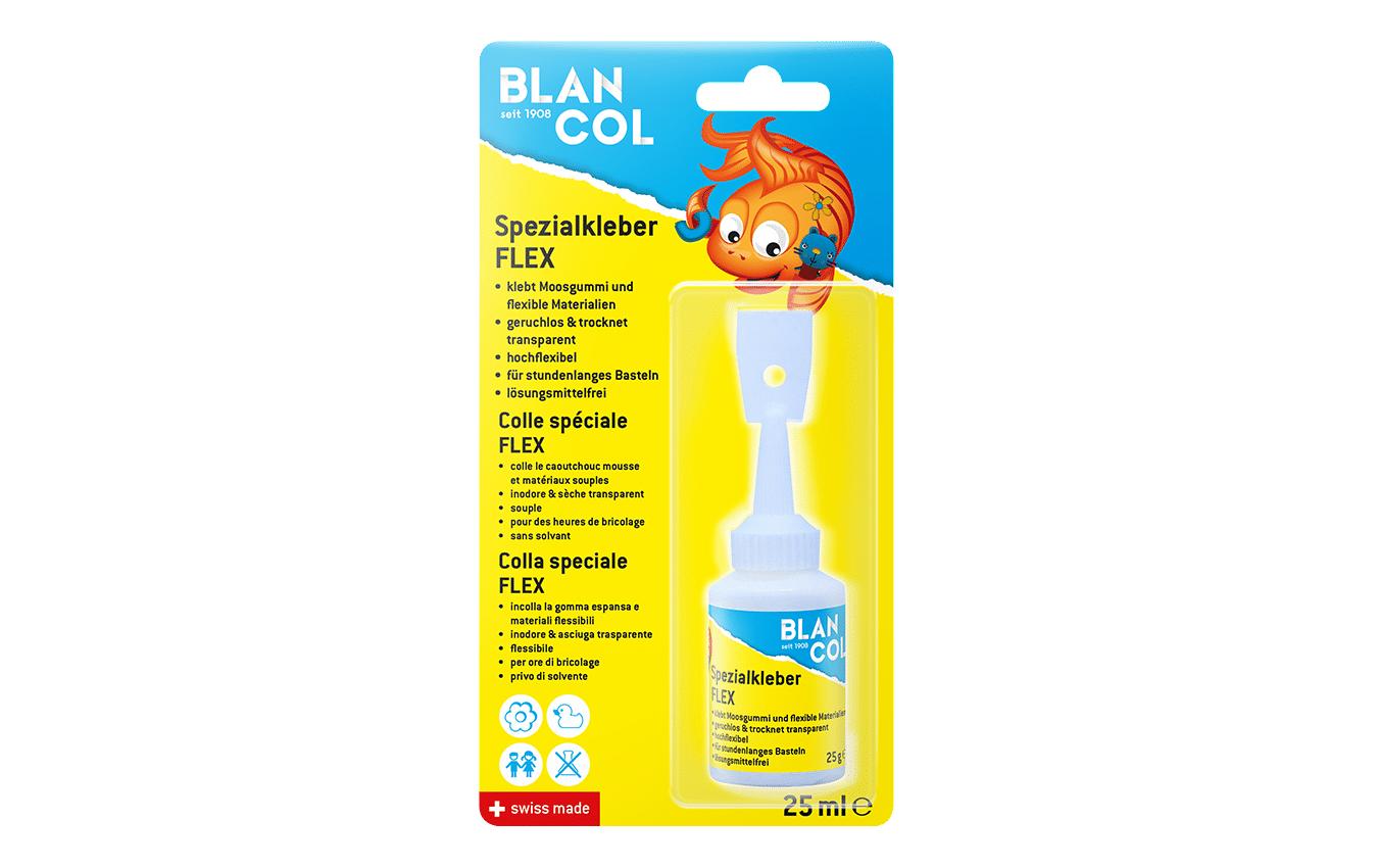 BLANCOL Bastelkleber – 25 ml – weiss – trocknet transparent, auswaschbar