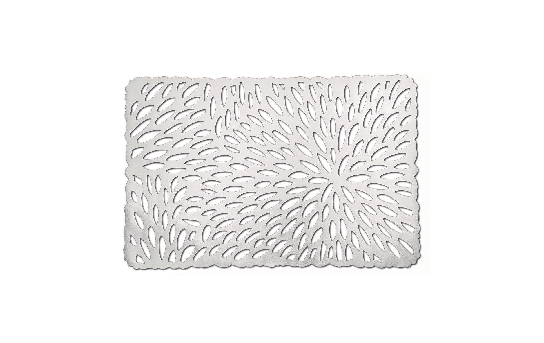 Zeller Present Tischset – PVC, silber, 43,5 × 28,5 cm