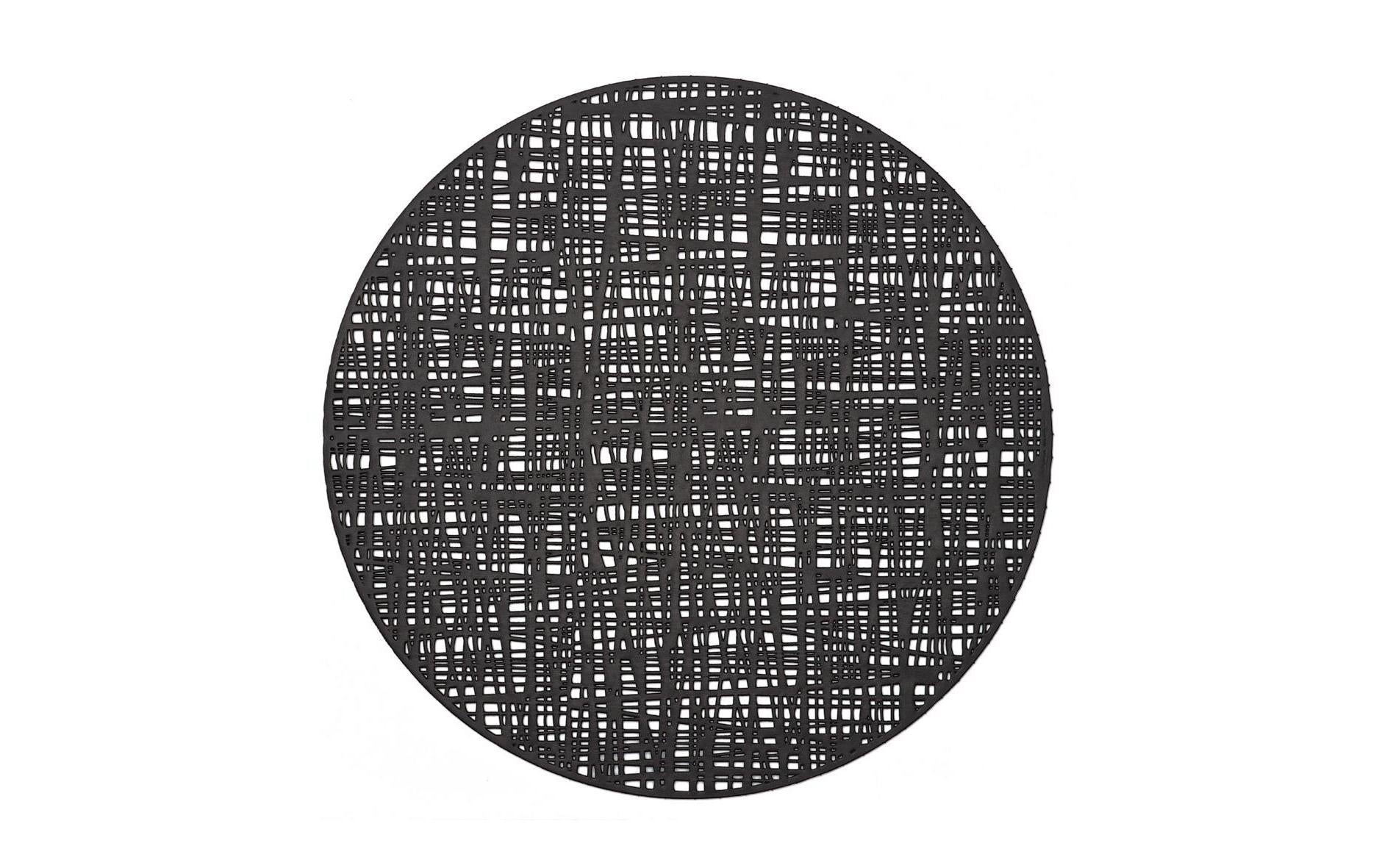 Zeller Present Tischset – Ø 38 cm, PVC, Schwarz