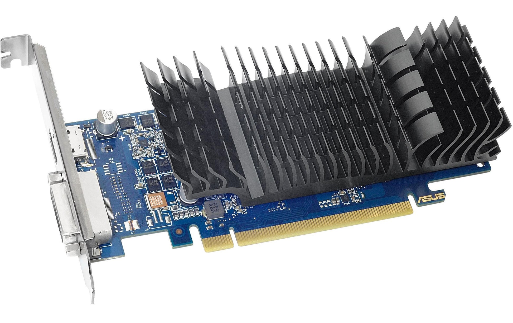 ASUS GT1030-SL-2G-BRK – PCIe Grafikkarte – 2 GB GDDR5, Passiv, PCIe 3.0, 1×HDMI, 1×DVI-D