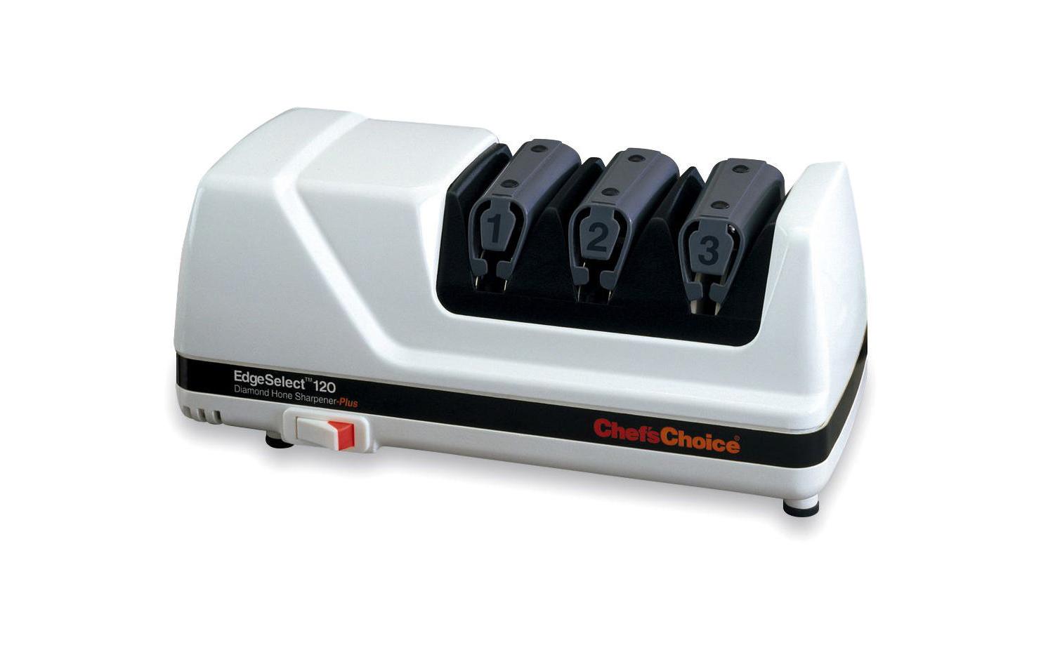 Chef’sChoice Chef's Choice Messerschärfer 120 – elektrisch, 3 Stufen, Diamant – Kunststoff – weiss