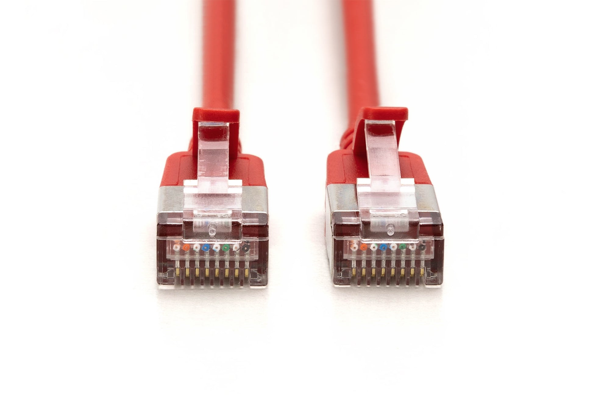 Digitus CAT 6A Patchkabel – 5 m, rot, F-FTP, LSZH, flach