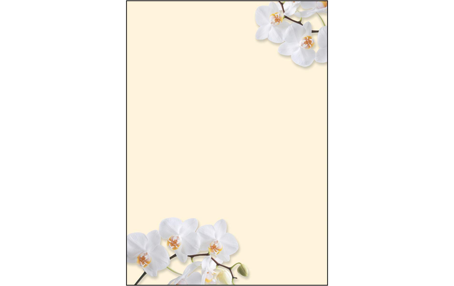 Sigel Designpapier White Orchid – A4, 90 g/m², 50 Blatt