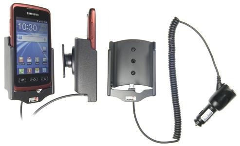 Brodit 512322 – Auto-Ladegerät – Eingebautes Ladegerät 12/24 V – für Samsung Galaxy Xcover GT-S5690 – Schwarz