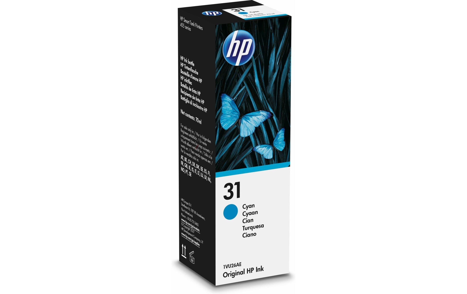 HP Tintenpatrone 31, cyan – für Inkjetdrucker/Multifunktionsgeräte