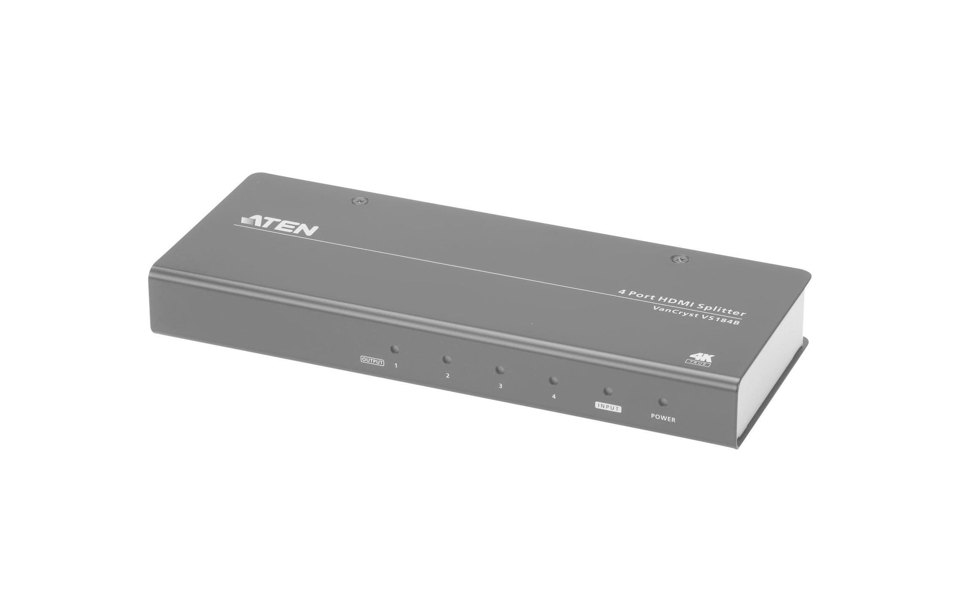ATEN VS184B – HDMI Splitter, 1× HDMI Eingang / 4× HDMI Ausgang, 1600 × 1200, HDCP 2.2, externes Netzteil